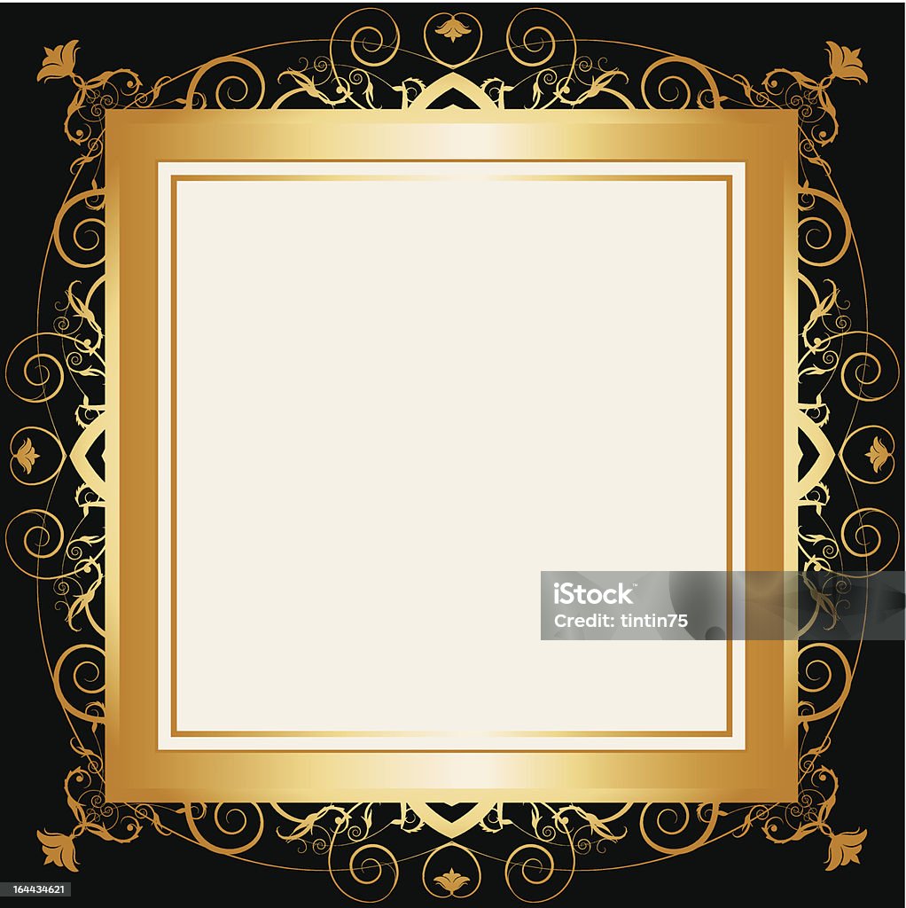 Middle Gold Square Antique Square Gold Frames