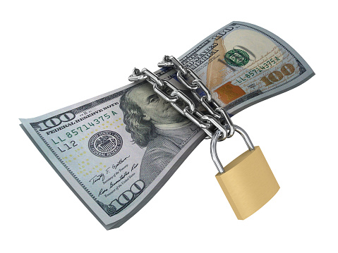 Money finance usa dollar insurance safe protection lock