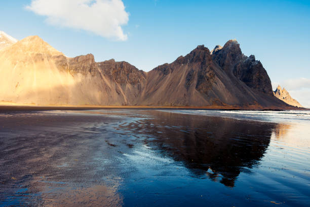 istock Stokksnes black sand beach in iceland 1644351601