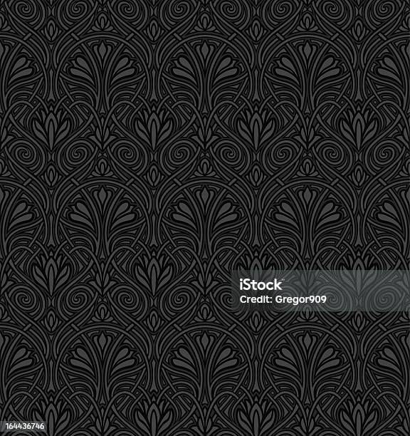 Seamless Art Nouveau Wallpaper Stock Illustration - Download Image Now - Art Nouveau, Pattern, Backgrounds