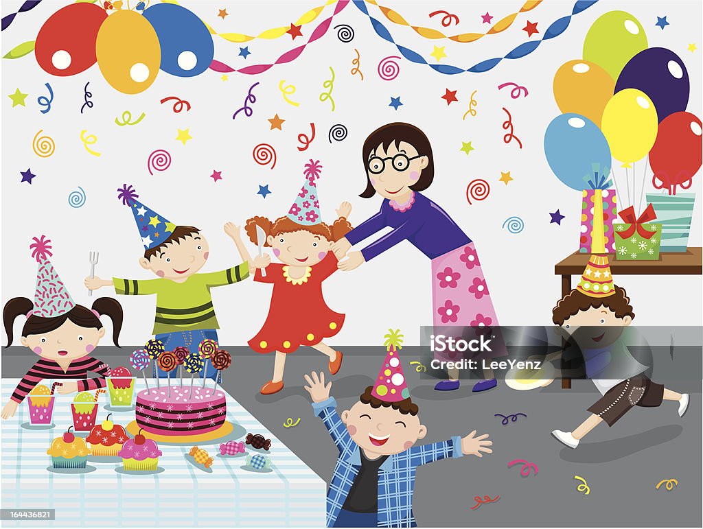 Fiesta de cumpleaños - arte vectorial de Celebración - Ocasión especial libre de derechos