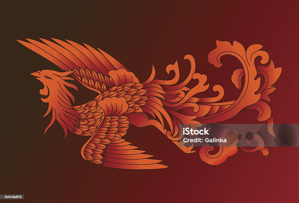 Rojo de Phoenix - arte vectorial de Fénix libre de derechos