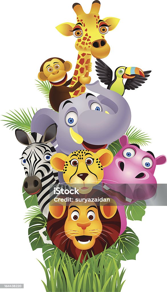 Animal cartoon Vector illustration of animal cartoon Africa stock vector