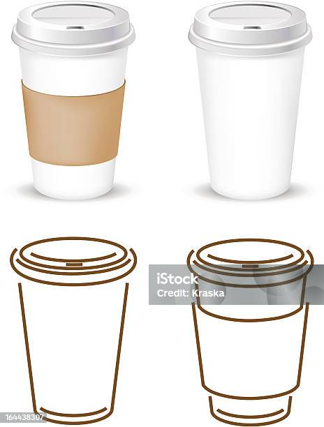 Kaffee Tassen Stock Vektor Art und mehr Bilder von Kaffeetasse - Kaffeetasse, Wegwerfprodukt, Pappkaffeebecher