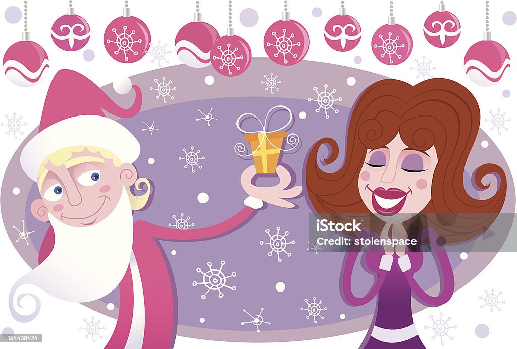 Vous souhaite joyeux Noël et bonne année, mon darling - clipart vectoriel de Adolescent libre de droits