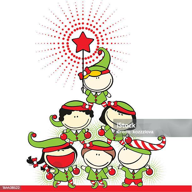 クリスマスクリスマスツリー - エルフのベクターアート素材や画像を多数ご用意 - エルフ, クリスマスカード, ユーモア