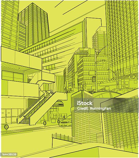 Urbane Landschaft Collage Stock Vektor Art und mehr Bilder von Abstrakt - Abstrakt, Architektur, Außenaufnahme von Gebäuden
