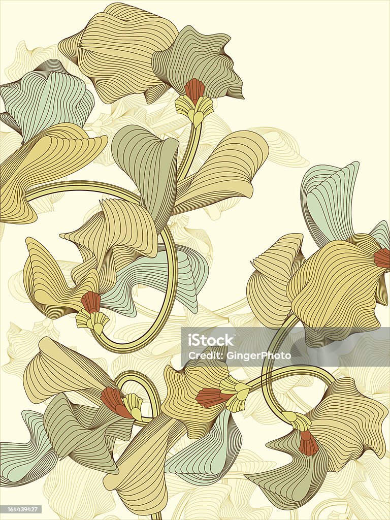 Fond Floral - clipart vectoriel de Abstrait libre de droits