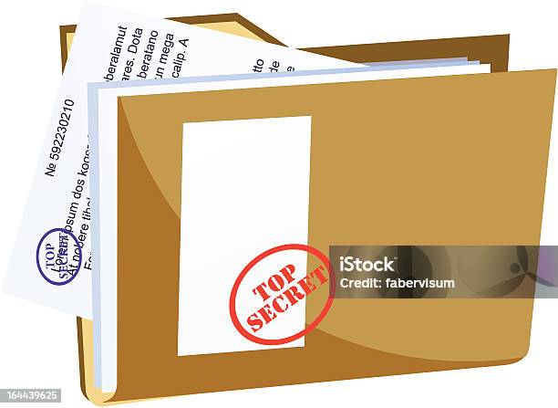 Wektor Tajne Folder - Stockowe grafiki wektorowe i więcej obrazów Segregator - Segregator, Akta, Prywatność