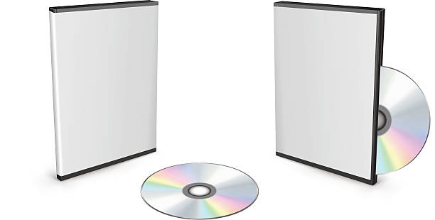 dvd boxes - dvd stock illustrations