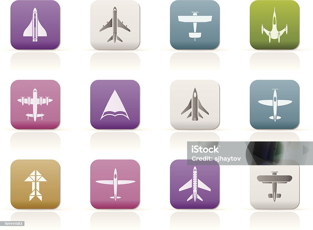 different types of plane icons - アイコンのロイヤリティフリーベクトルアート