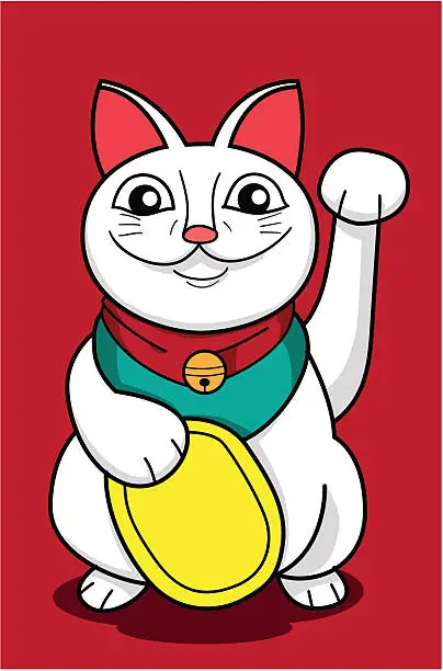 Vector illustration of Lucky Cat
