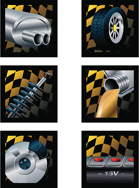 mechanic-icons vector art illustration