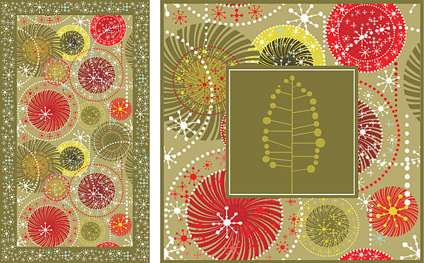 Christmas decoration background. vector art illustration