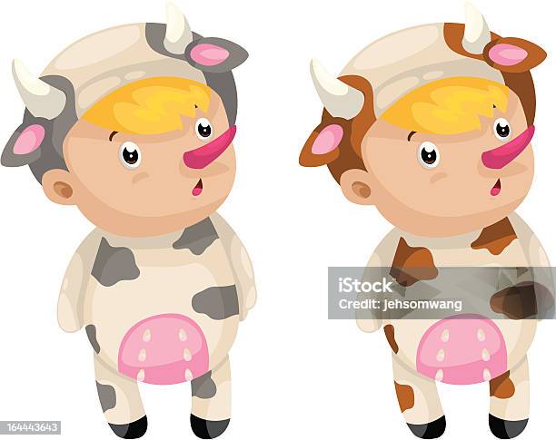 Kostümspiel Rindsleder Stock Vektor Art und mehr Bilder von Agrarbetrieb - Agrarbetrieb, Bauernberuf, Braun
