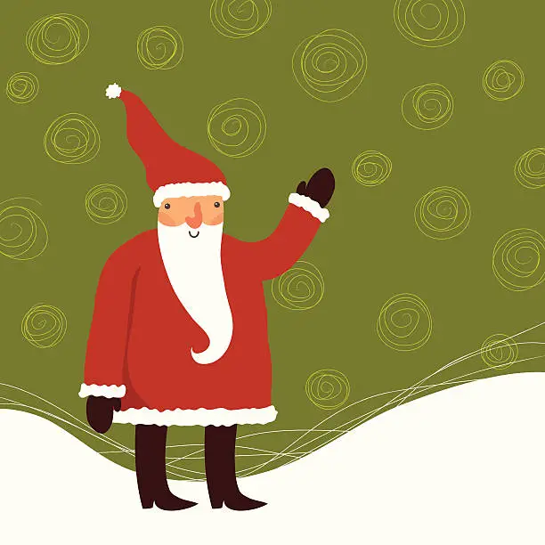 Vector illustration of Santa Claus