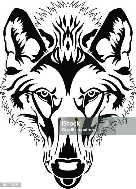 Ravenous Wolf Stock Illustration - Download Image Now - Wolf, Aggression, Anger