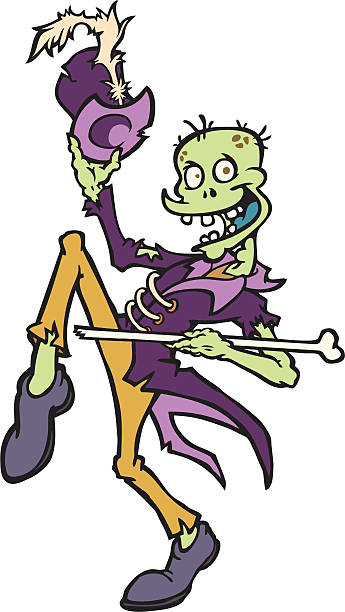 Zombie Grand Marshal vector art illustration