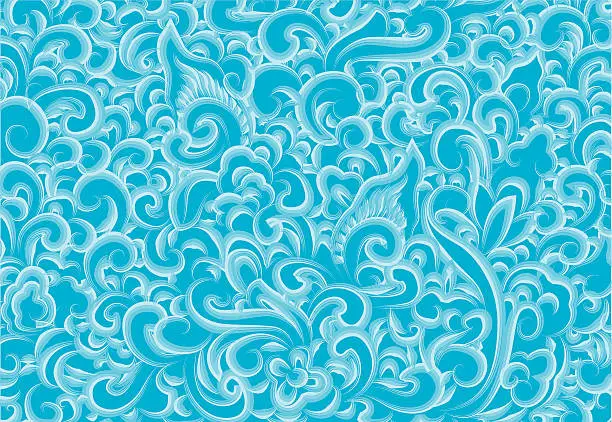 Vector illustration of blue-pattern.eps