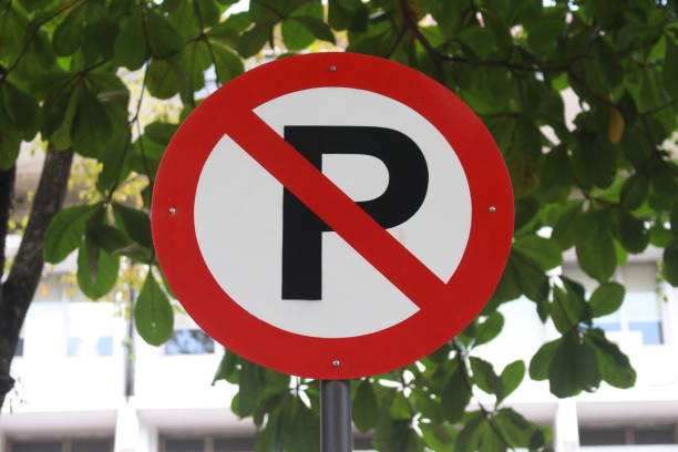 istock signs are prohibited from parking 1644448469