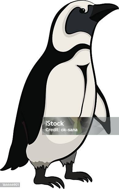Императорский Пингвин — стоковая векторная графика и другие изображения на тему Белый - Белый, Векторная графика, Вертикальный