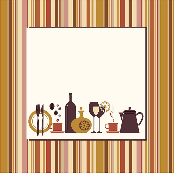 Restaurant menu vector art illustration