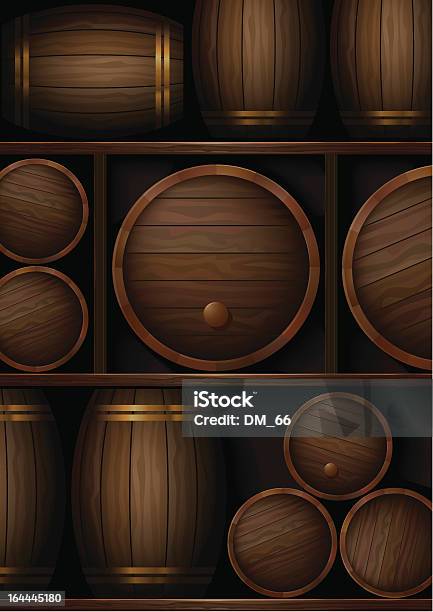 Barrelsbackground Stock Illustration - Download Image Now - Mature Adult, Wine, Abundance