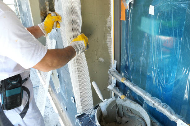 istock Construction site - insulation of a buildings facade 1644452835