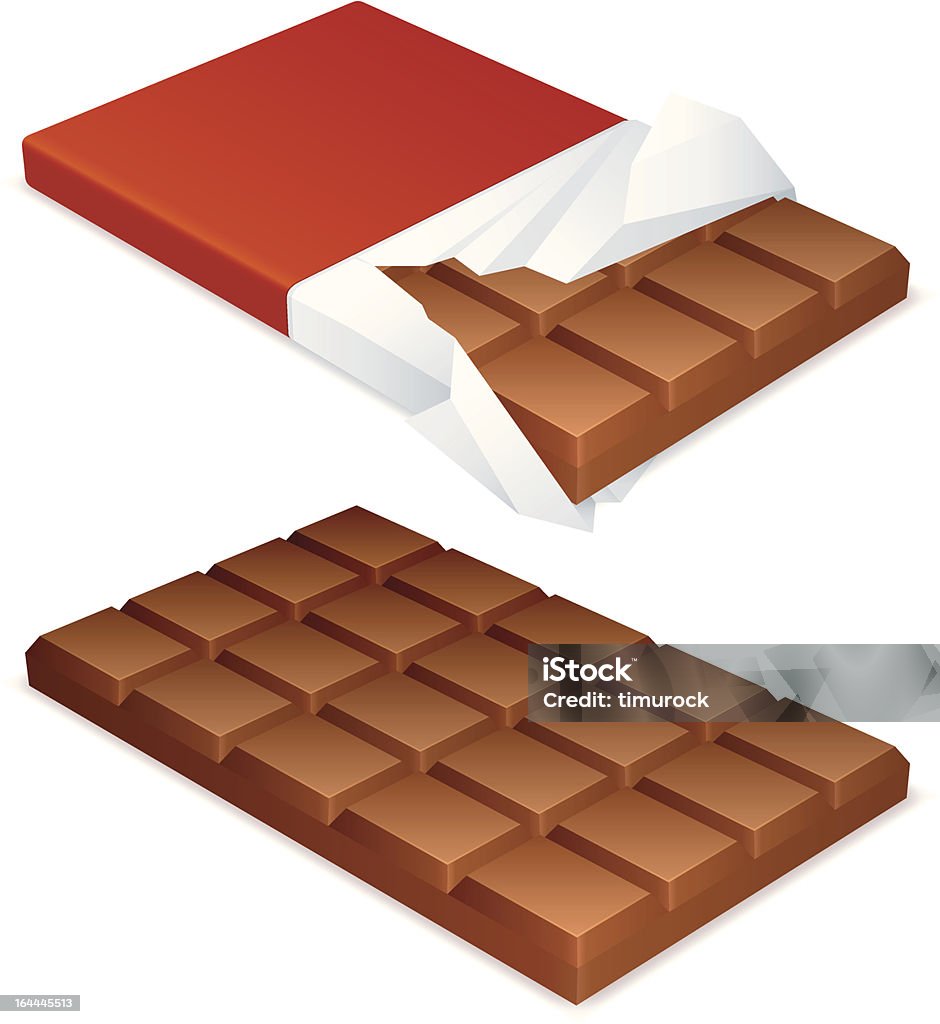 Chocolate bar. - Lizenzfrei Schokoladentafel Vektorgrafik