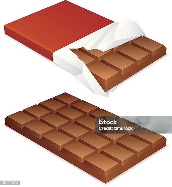 Chocolate Bar Stock Vektor Art und mehr Bilder von Schokoladentafel - Schokoladentafel, Ausgepackt, Schokolade