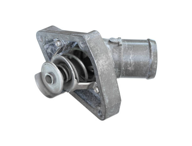 istock Engine water inlet pipe with coolant thermostat assembly 1644461303
