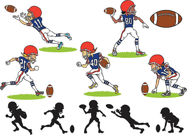 128 Kids Playing Football Illustrations & Clip Art - iStock | Kids playing  football in yard, Little kids playing football, Kids playing football in  park