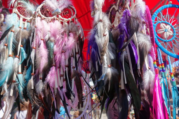 istock Dreamcatcher  Lucky charm  Bird feather amulet 1644463499