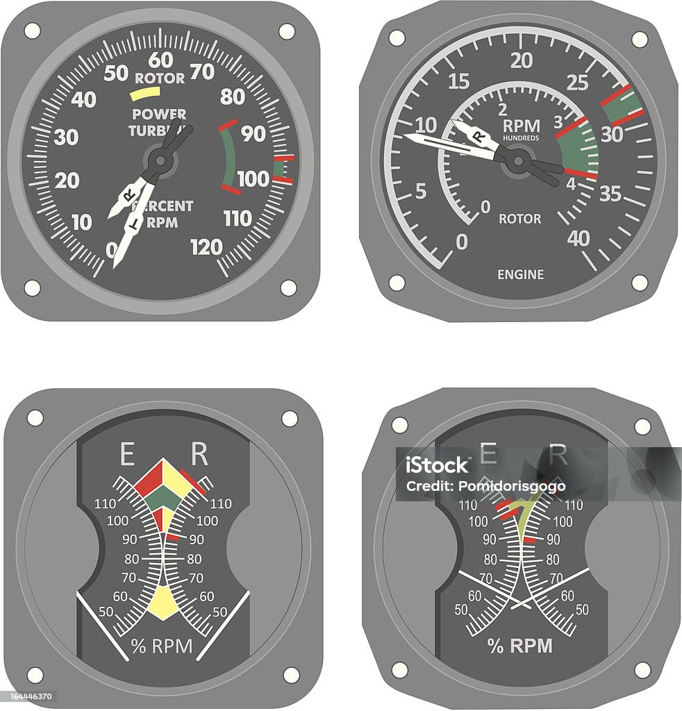 Aviones calibres (salida 7). - arte vectorial de Helicóptero libre de derechos