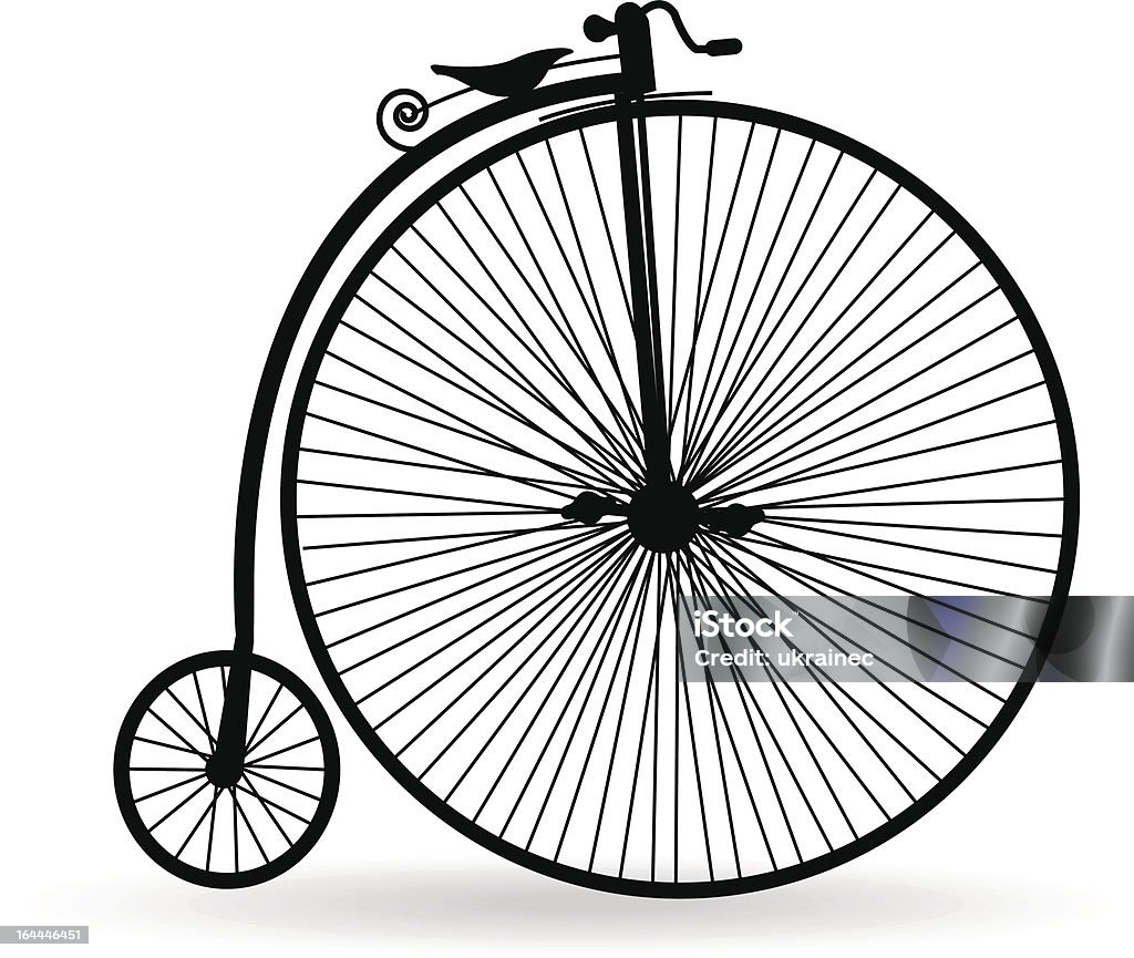 Antigua bicicleta - arte vectorial de Antiguo libre de derechos