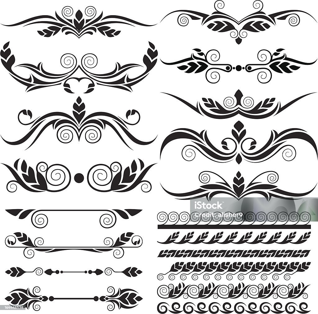 design decoration elements Abstract stock vector