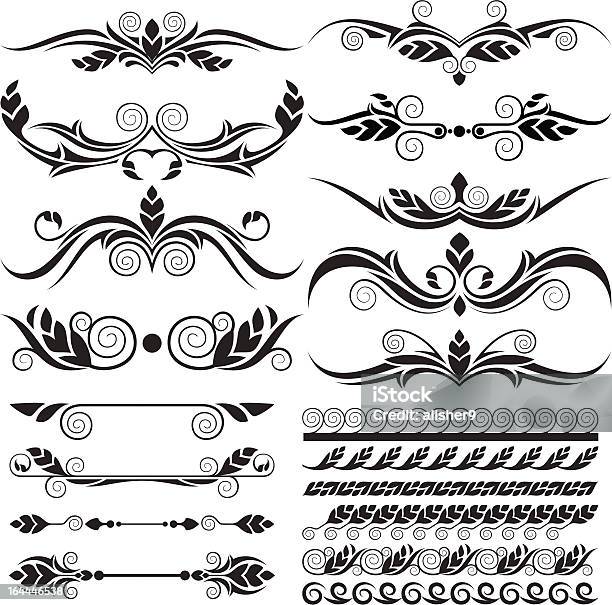 Design Decoration Elements Stock Illustration - Download Image Now - Abstract, Art And Craft, Art Product