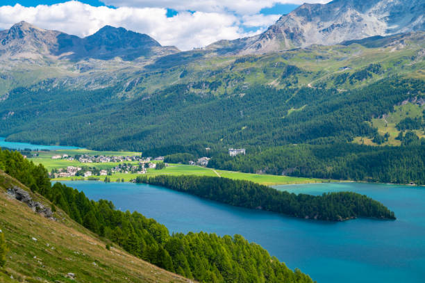 istock View of the Engadin and Lake Sils. 1644466685