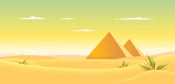Vector illustration of Egyptian Pyramid
