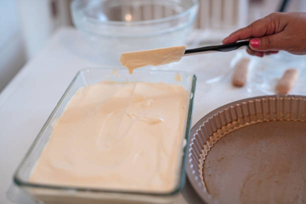 Baking a fresh and tasty tiramisu
