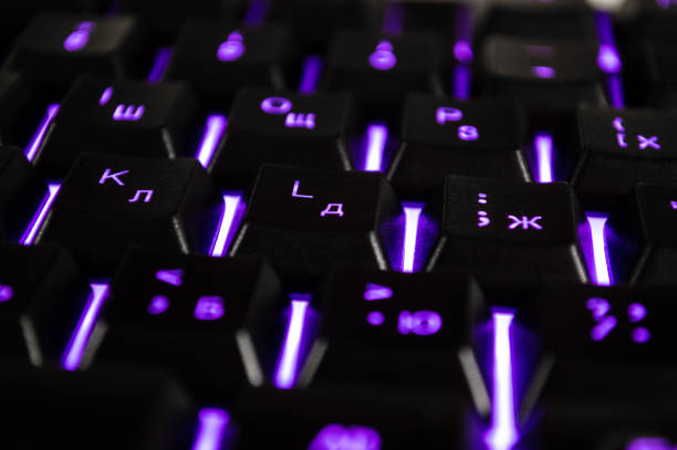 Free Stock Photo of Close Up of a Computer Keyboard With Blurry ...