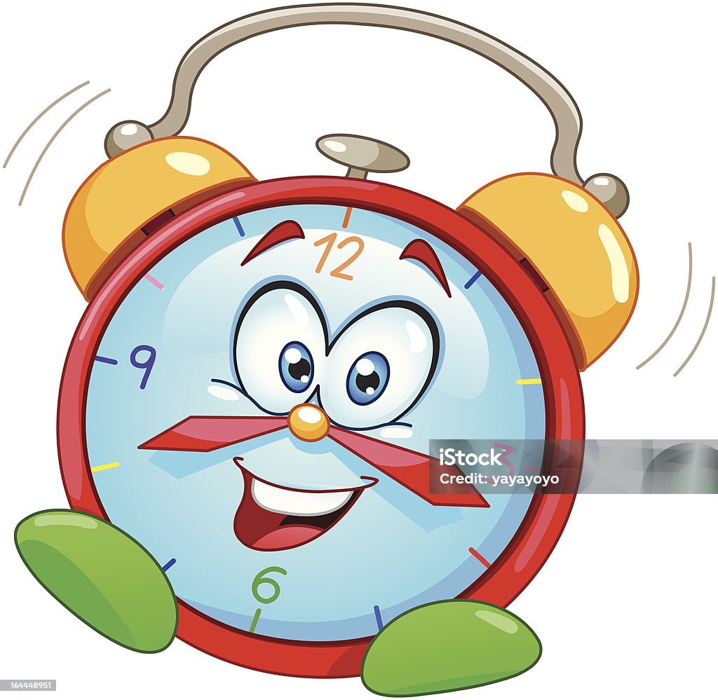 Cartoon alarm clock Clock stock vector