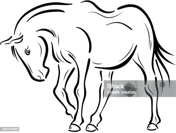 Cavallo - Immagini vettoriali stock e altre immagini di Cavallo - Equino - Cavallo - Equino, Schizzo, Animale