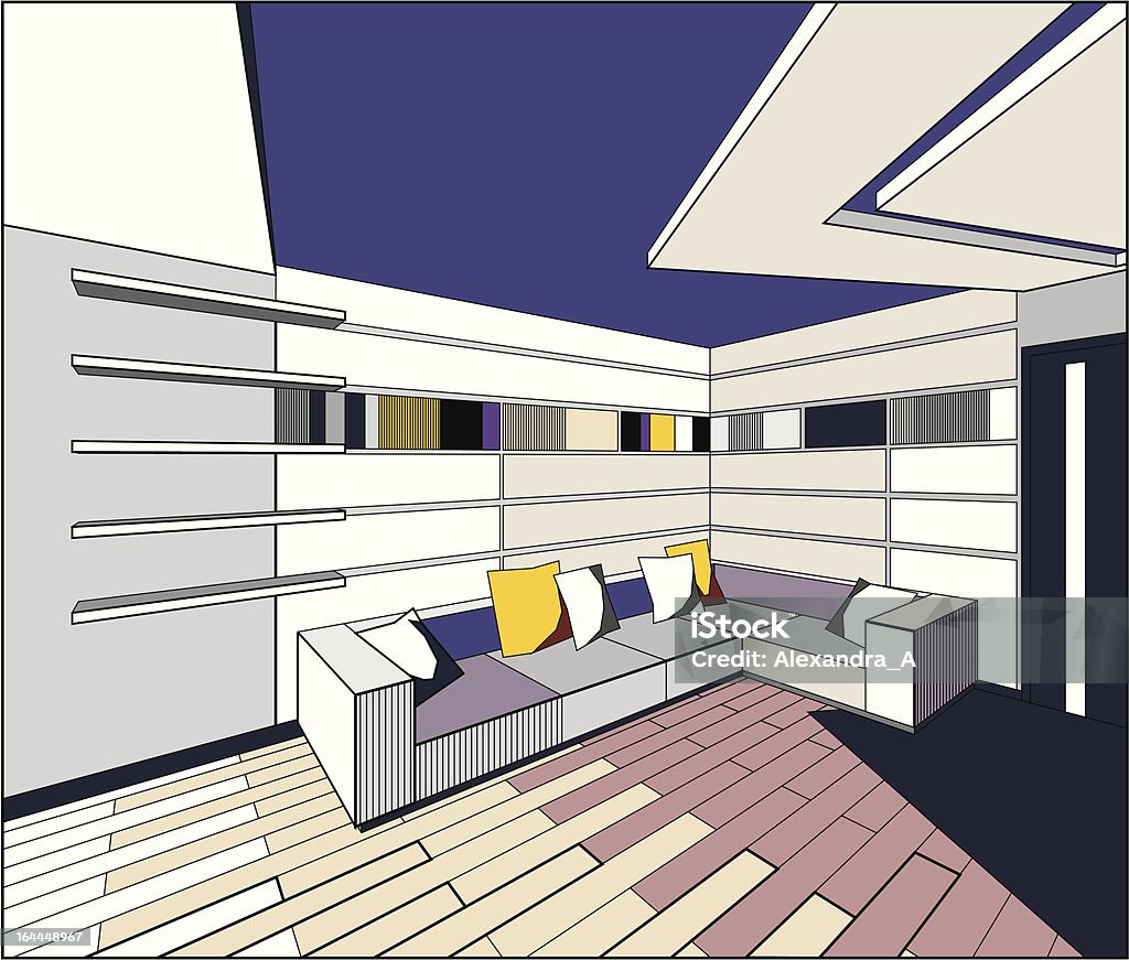 Vector Interior Stock Illustration - Download Image Now - Angle ...