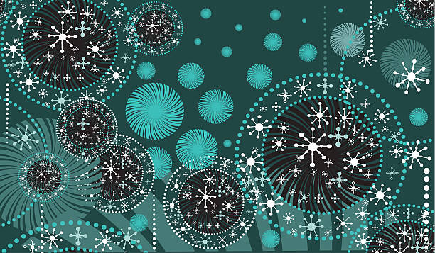 Holidays Winter background made with graphics elements, vector. vector art illustration