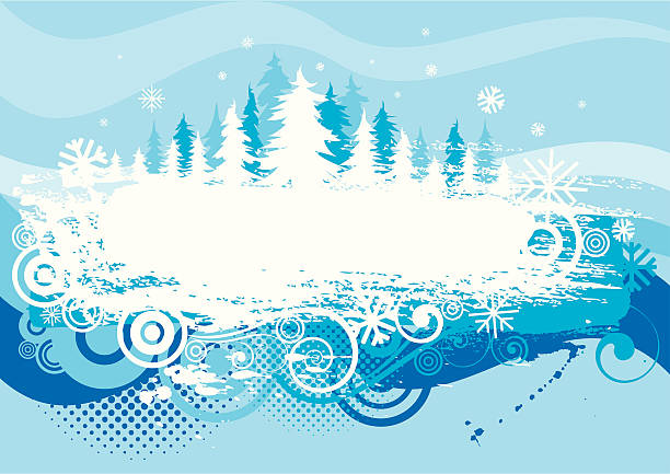 冬の背景グランジデザイン - christmas tree dirty winter grunge点のイラスト素材／クリップアート素材／マンガ素材／アイコン素材