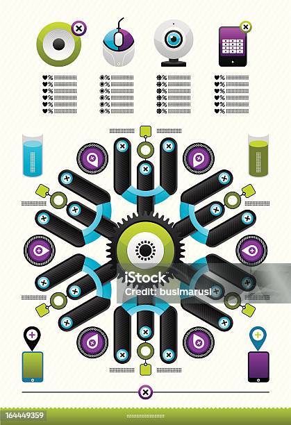 Webchart Infographic Web Infographics Stock Illustration - Download Image Now - Cut Out ...