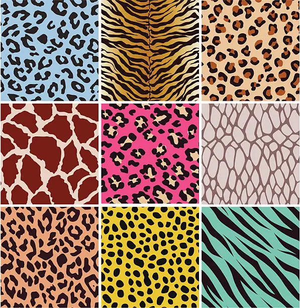 Vector illustration of seamless animal skin pattern