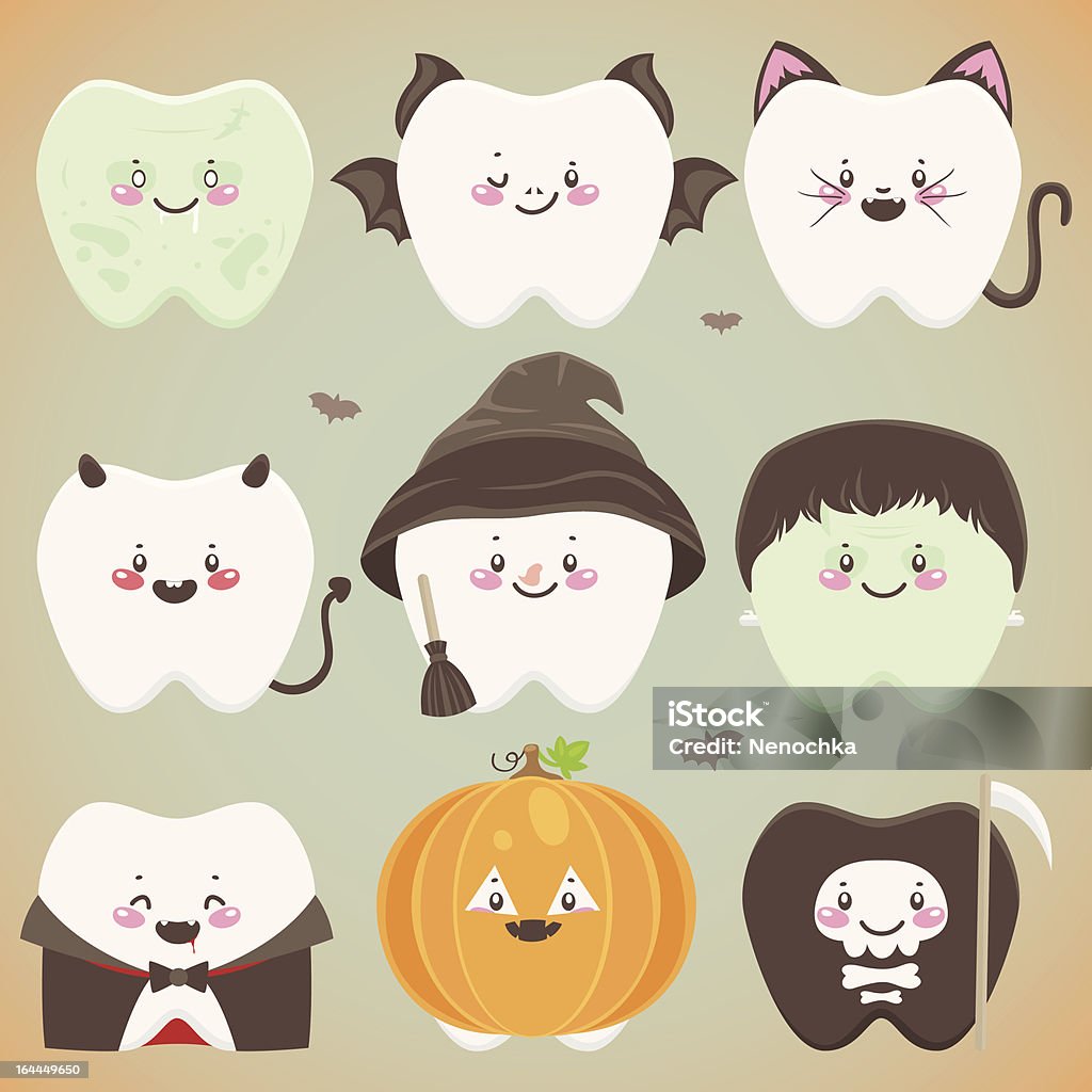 Halloween zębów - Grafika wektorowa royalty-free (Abstrakcja)