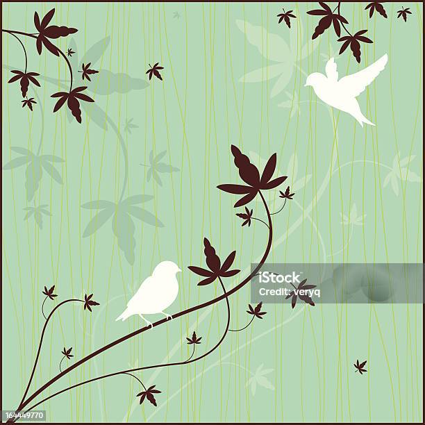 鳥や植物青色背景 - イラストレーションのベクターアート素材や画像を多数ご用意 - イラストレーション, カッコいい, カードゲーム